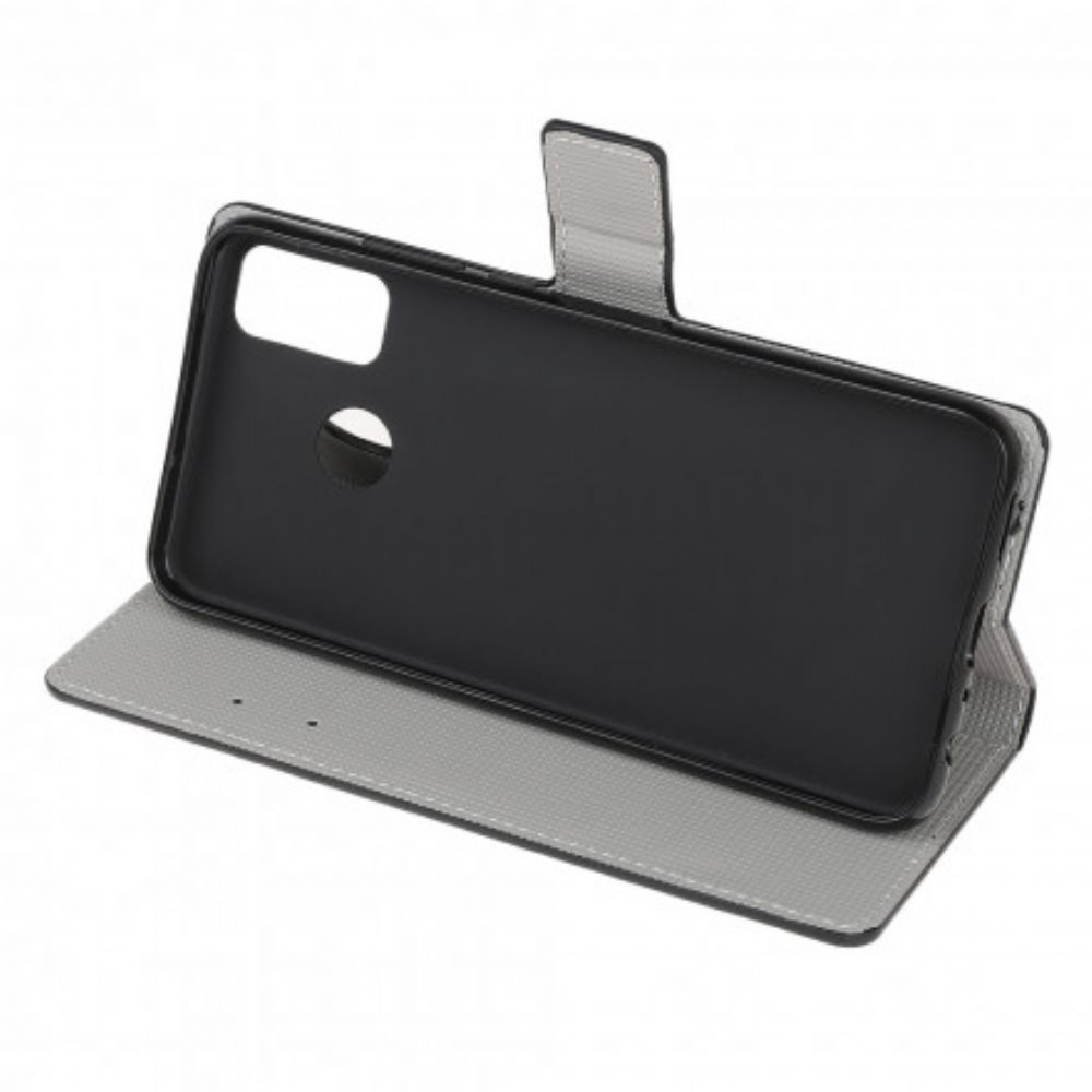Folio-hoesje voor Moto G50 Blauwe Vlinder
