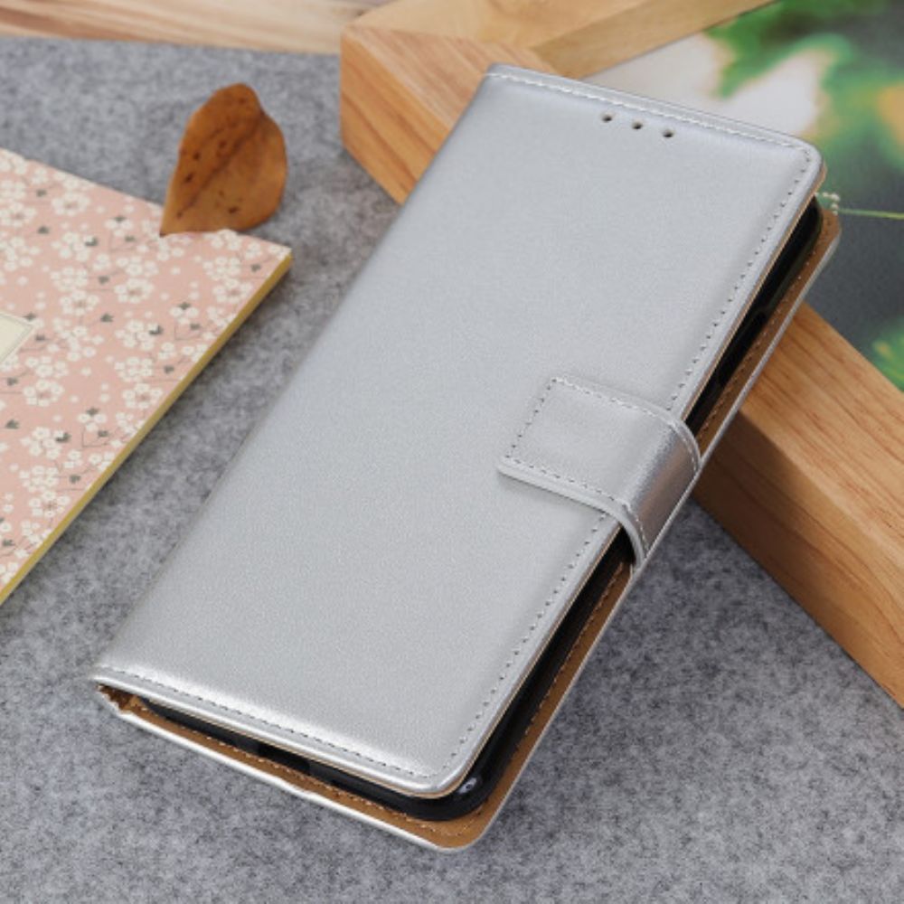 Folio-hoesje voor Moto G50 Eenvoudig Kunstleer