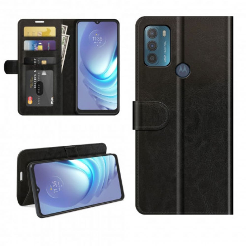 Folio-hoesje voor Moto G50 Ontwerp Leereffect