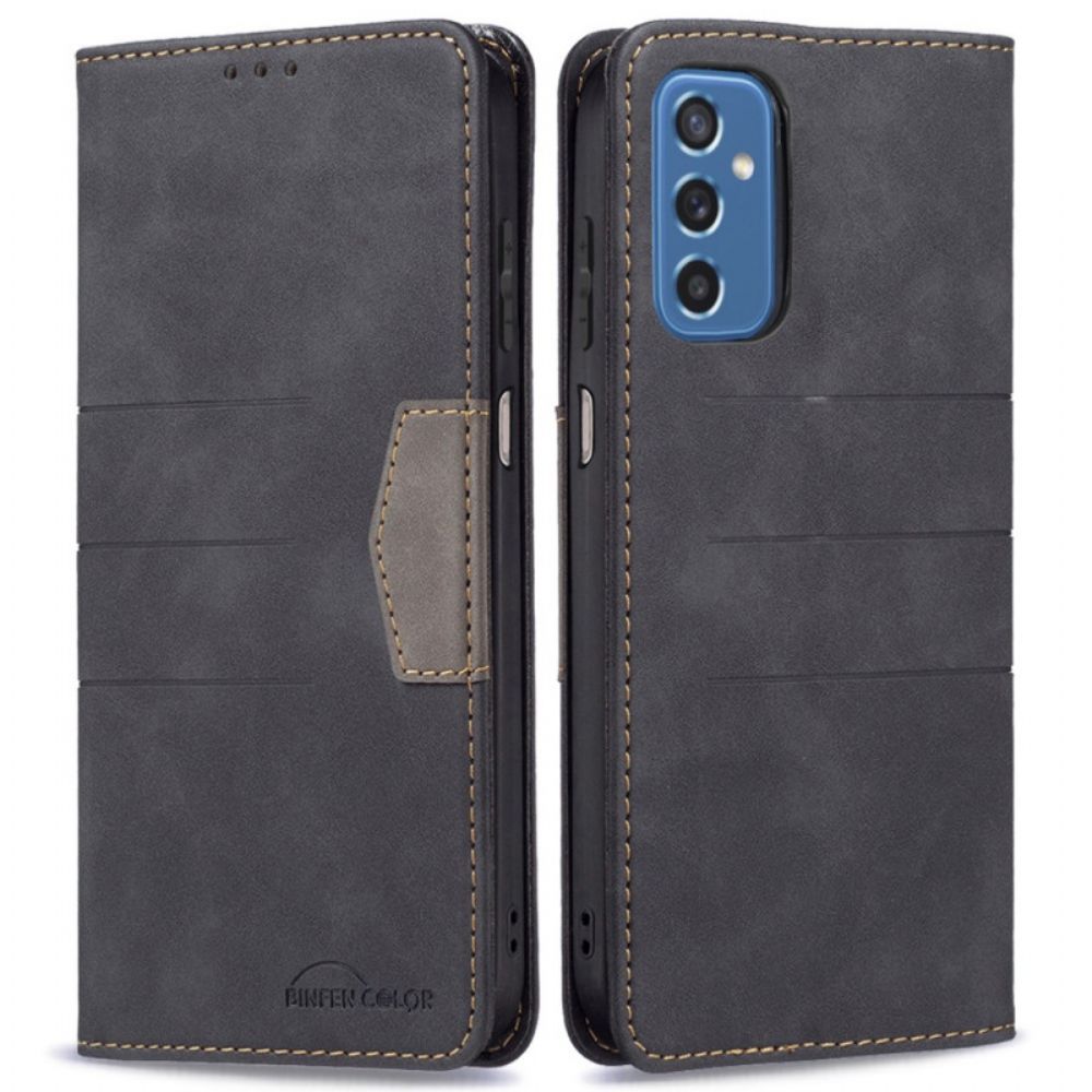 Bescherming Hoesje voor Samsung Galaxy M52 5G Folio-hoesje Binfen Kleur