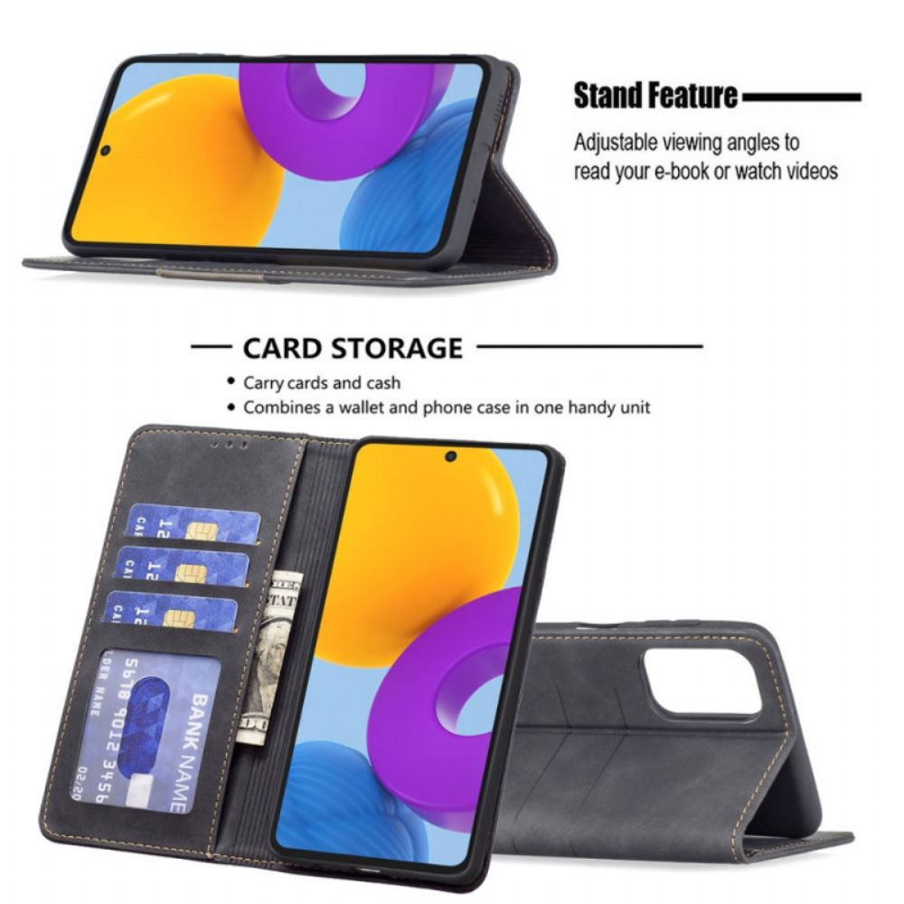 Bescherming Hoesje voor Samsung Galaxy M52 5G Folio-hoesje Binfen Kleur