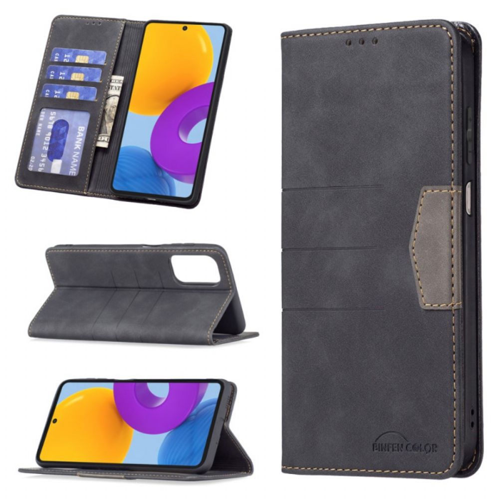 Bescherming Hoesje voor Samsung Galaxy M52 5G Folio-hoesje Binfen Kleur