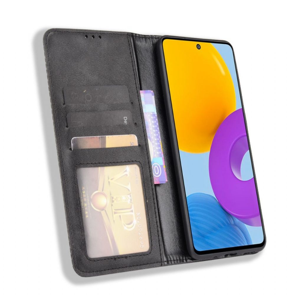 Bescherming Hoesje voor Samsung Galaxy M52 5G Folio-hoesje Zacht Kunstleer