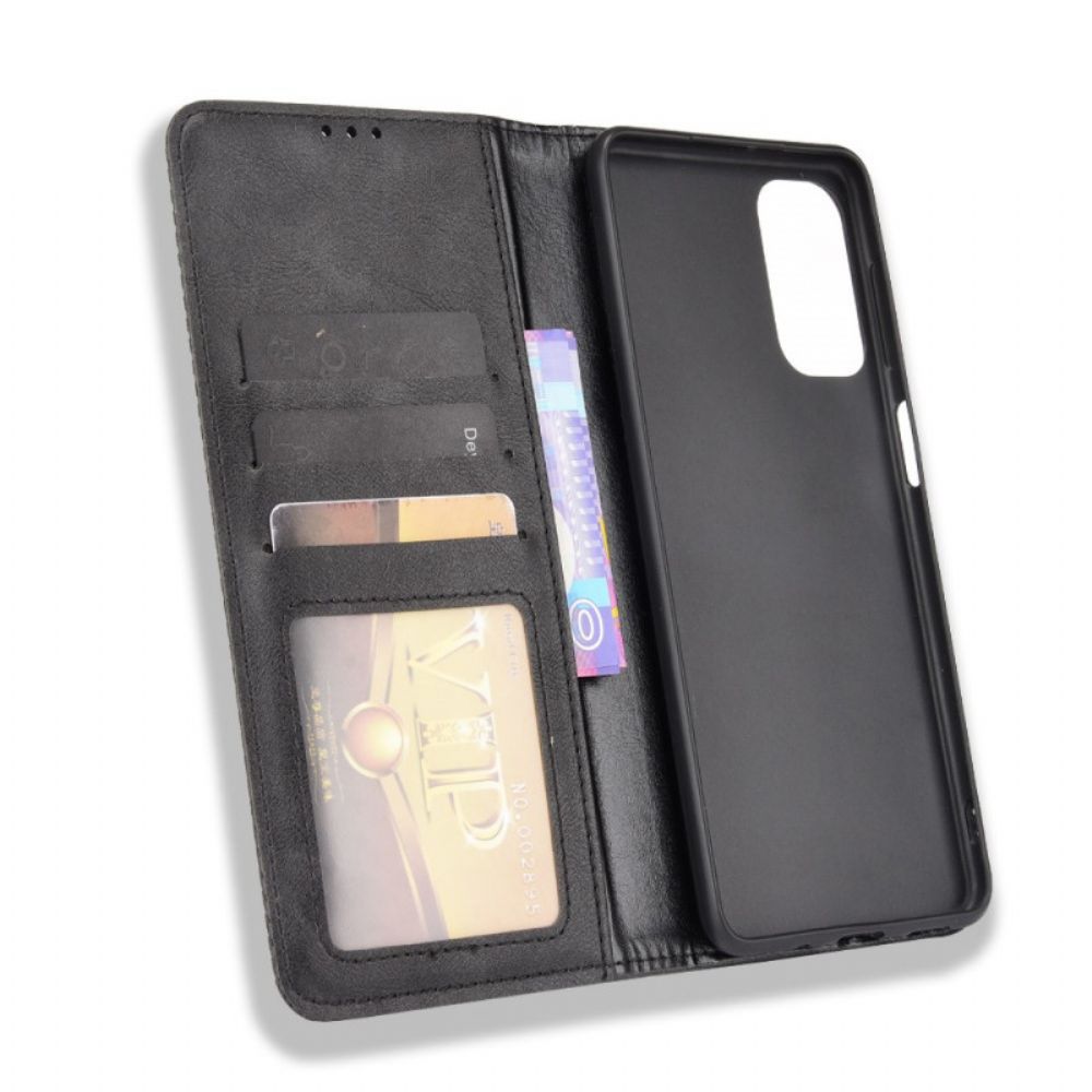 Bescherming Hoesje voor Samsung Galaxy M52 5G Folio-hoesje Zacht Kunstleer
