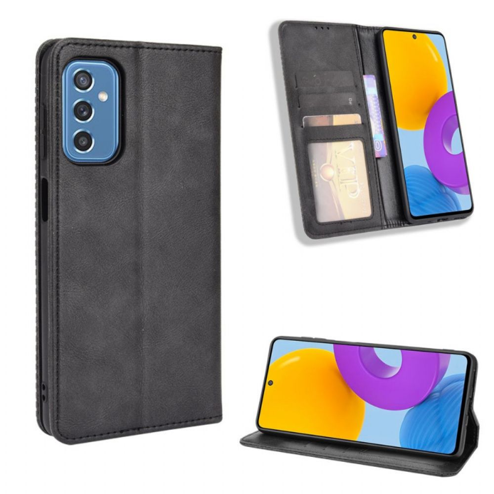Bescherming Hoesje voor Samsung Galaxy M52 5G Folio-hoesje Zacht Kunstleer