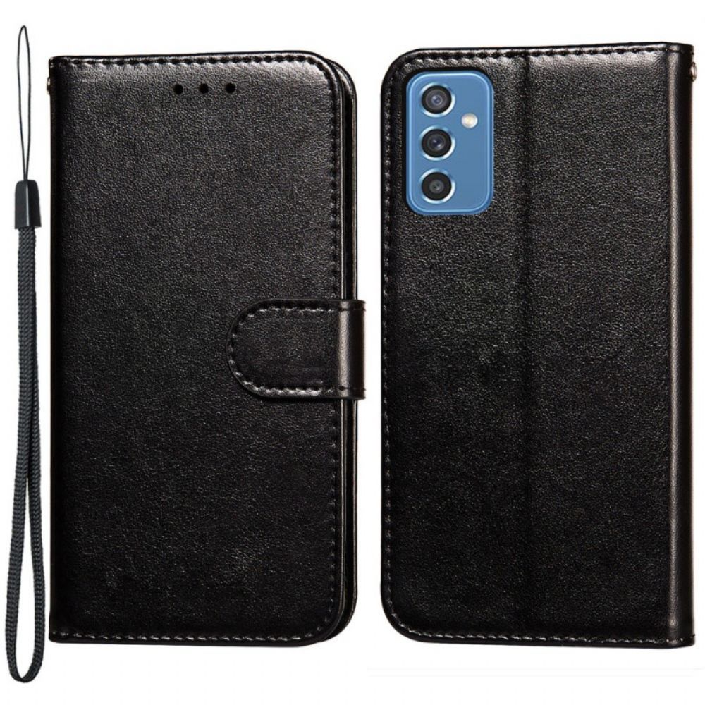 Folio-hoesje voor Samsung Galaxy M52 5G Dik Leer
