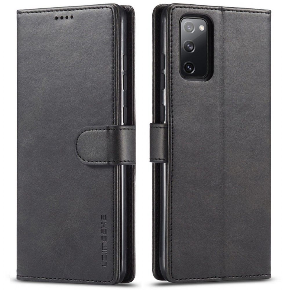 Folio-hoesje voor Samsung Galaxy M52 5G Lc.imeeke Ledereffect