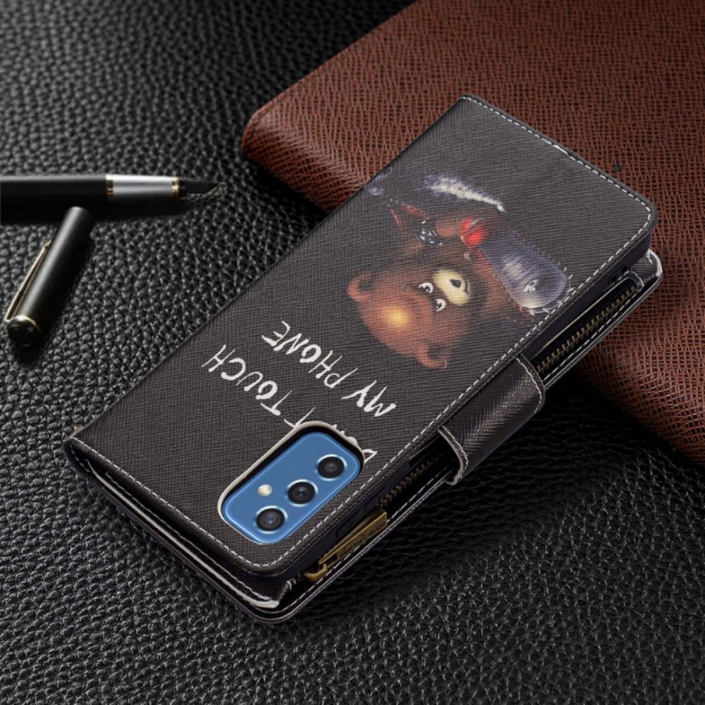Folio-hoesje voor Samsung Galaxy M52 5G Slechte Beer