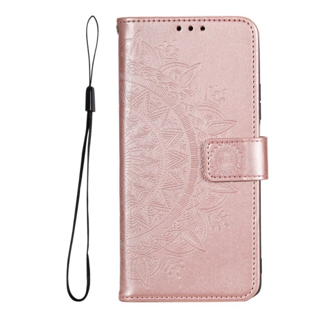 Folio-hoesje voor Samsung Galaxy M52 5G Zon Mandala