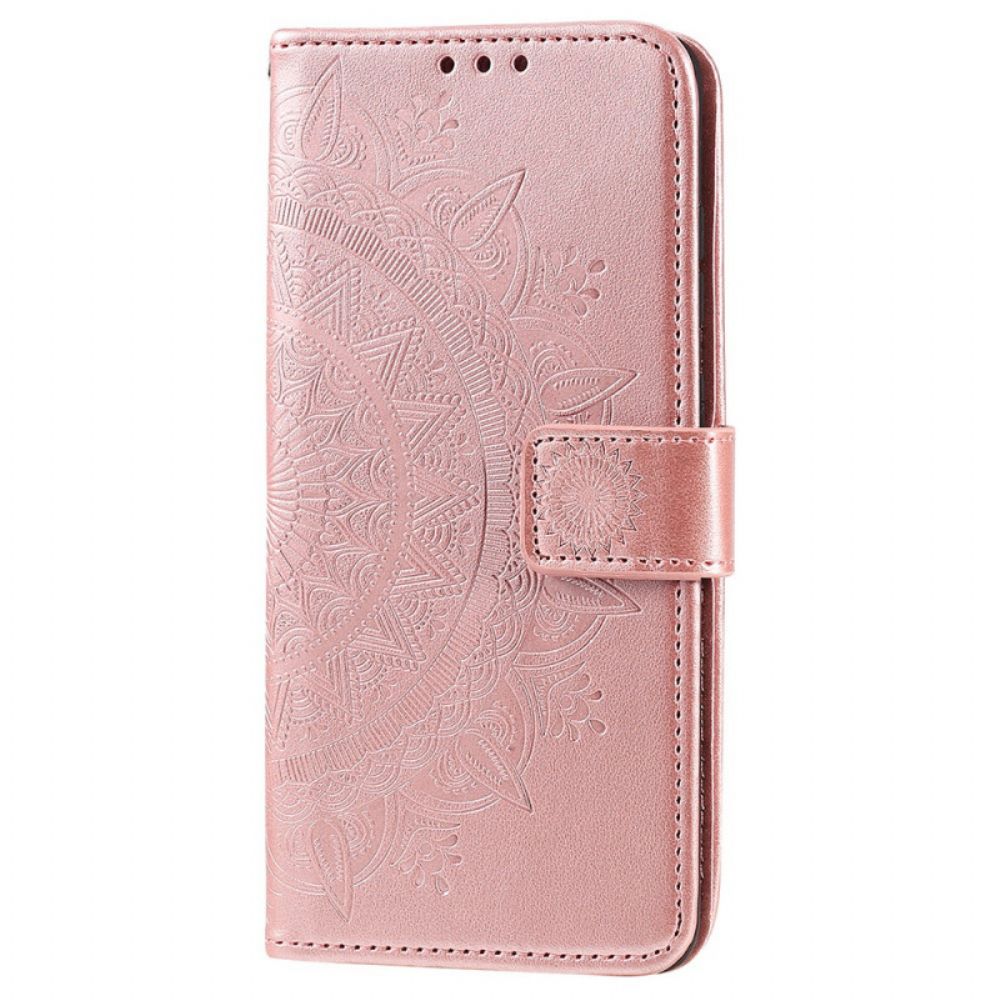Folio-hoesje voor Samsung Galaxy M52 5G Zon Mandala