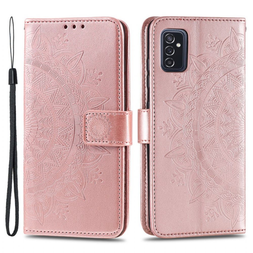 Folio-hoesje voor Samsung Galaxy M52 5G Zon Mandala