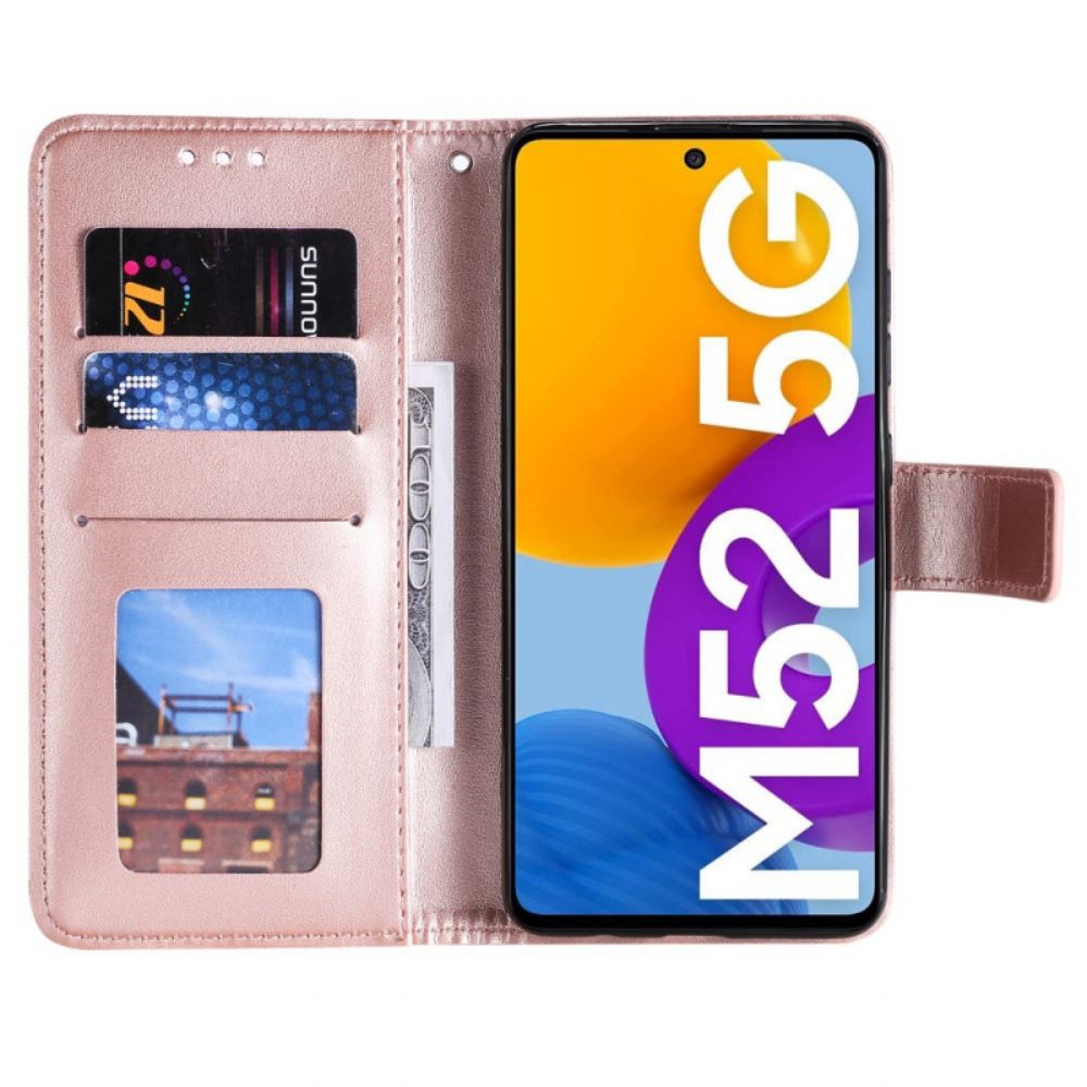 Folio-hoesje voor Samsung Galaxy M52 5G Zon Mandala