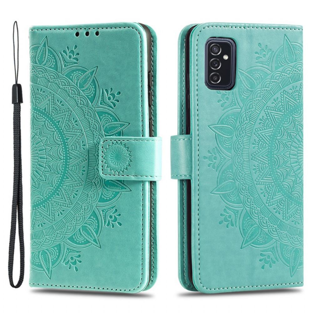 Folio-hoesje voor Samsung Galaxy M52 5G Zon Mandala