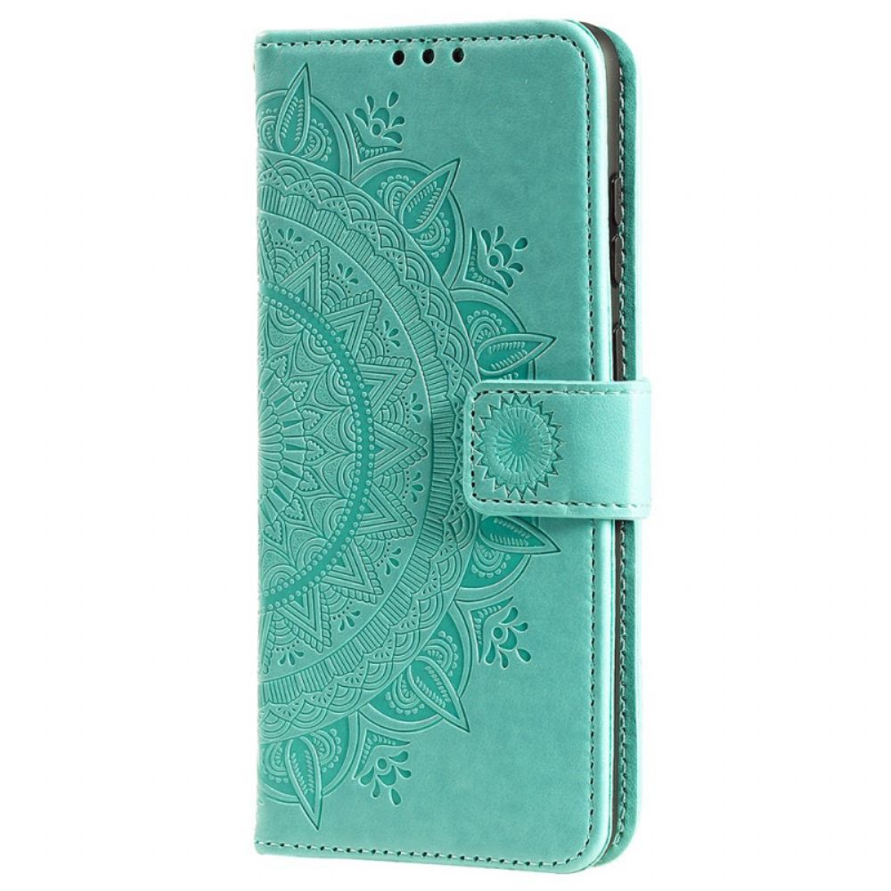 Folio-hoesje voor Samsung Galaxy M52 5G Zon Mandala