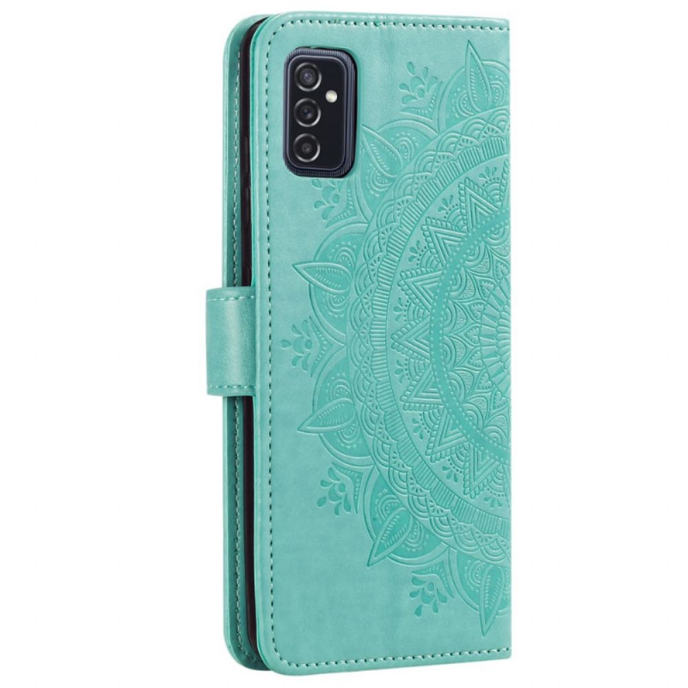 Folio-hoesje voor Samsung Galaxy M52 5G Zon Mandala