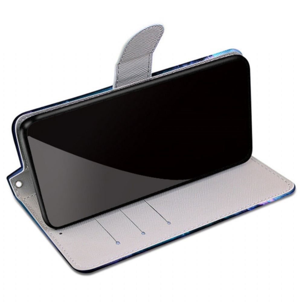 Leren Hoesje voor Samsung Galaxy M52 5G Glow In The Dark Storm