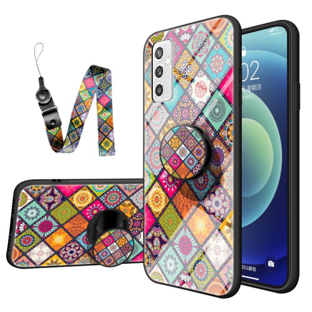 Telefoonhoesje voor Samsung Galaxy M52 5G Met Ketting Oosterse Band Tapestry