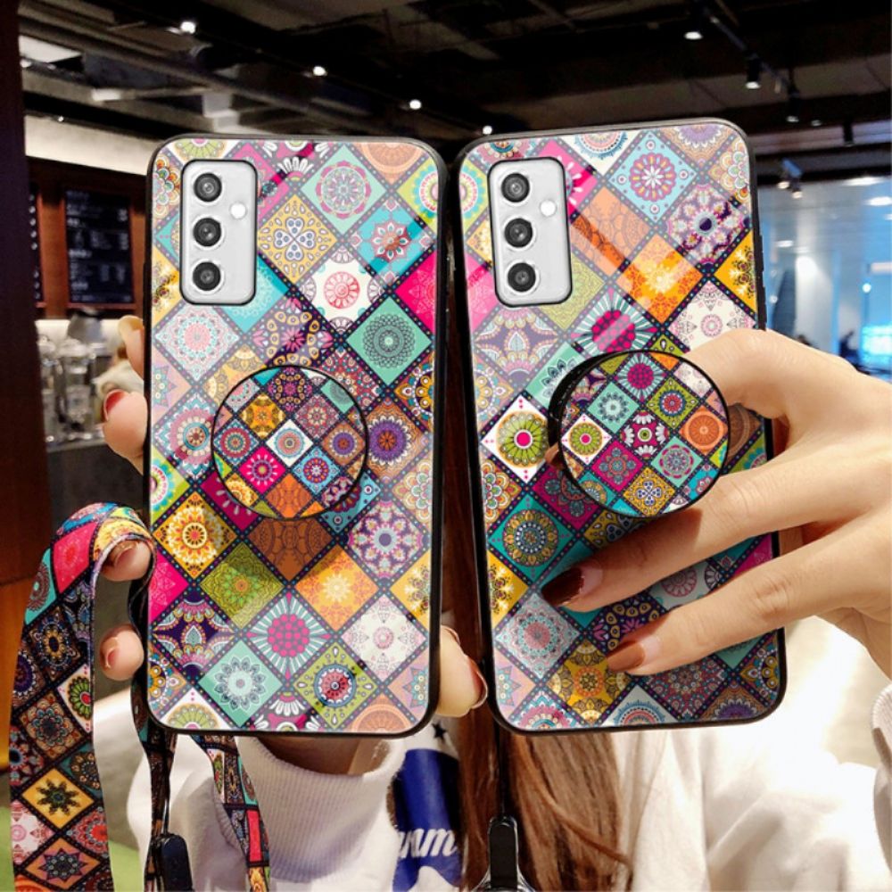 Telefoonhoesje voor Samsung Galaxy M52 5G Met Ketting Oosterse Band Tapestry