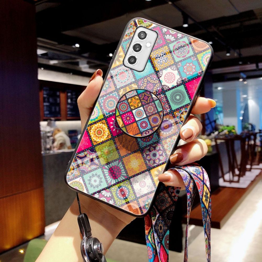 Telefoonhoesje voor Samsung Galaxy M52 5G Met Ketting Oosterse Band Tapestry