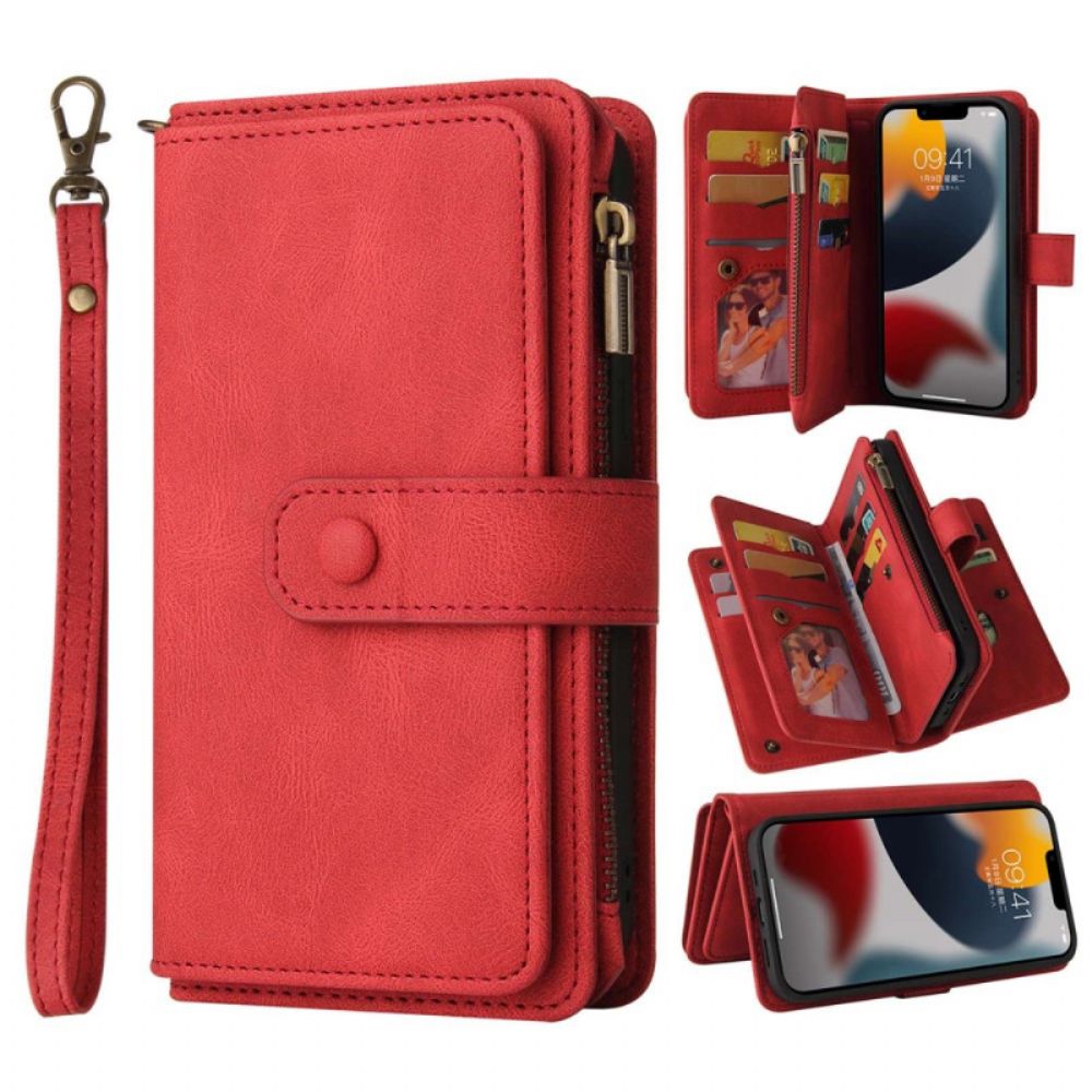 Flip Case voor iPhone 14 Multifunctionele Kaarthouder