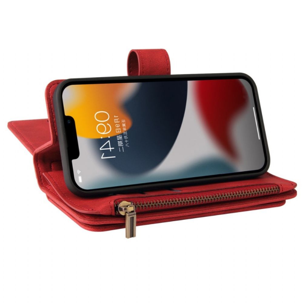 Flip Case voor iPhone 14 Multifunctionele Kaarthouder