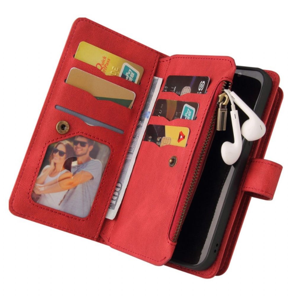 Flip Case voor iPhone 14 Multifunctionele Kaarthouder