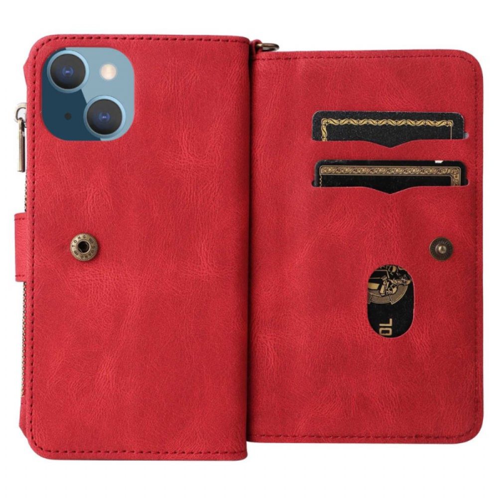 Flip Case voor iPhone 14 Multifunctionele Kaarthouder