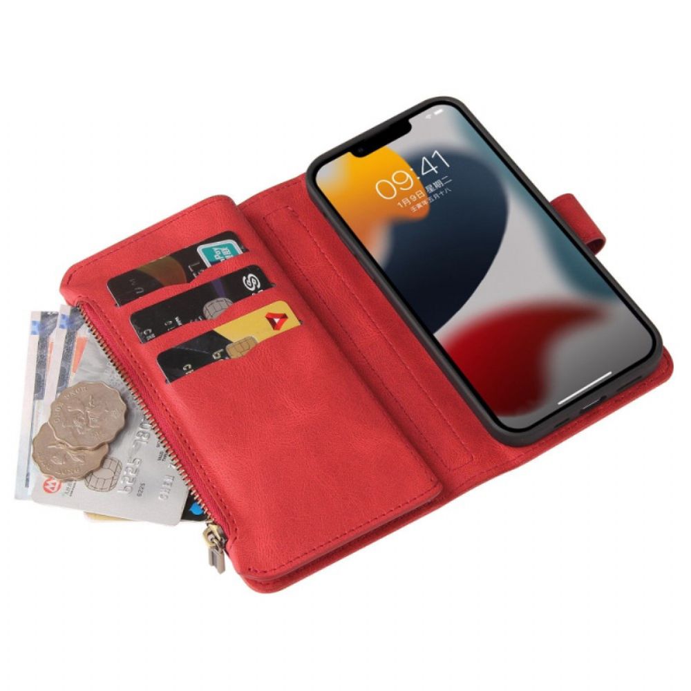 Flip Case voor iPhone 14 Multifunctionele Kaarthouder