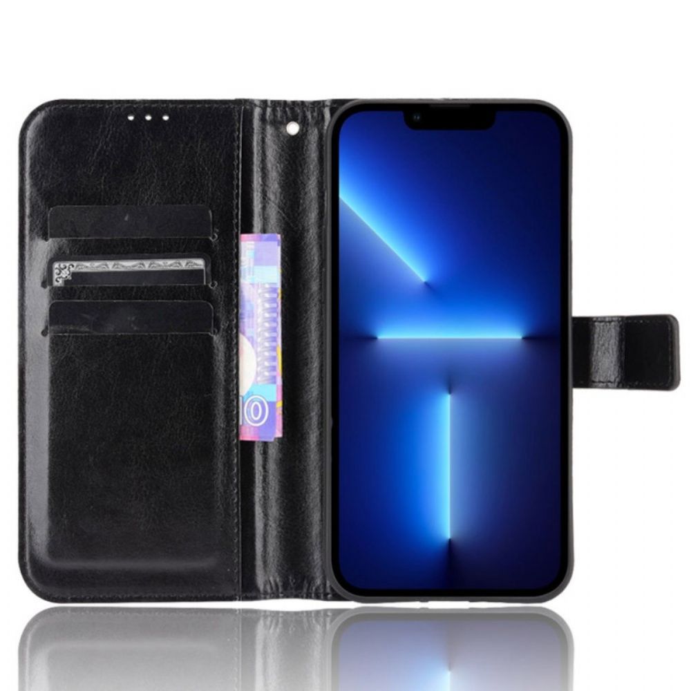 Folio-hoesje voor iPhone 14 Flitsachtig Kunstleer
