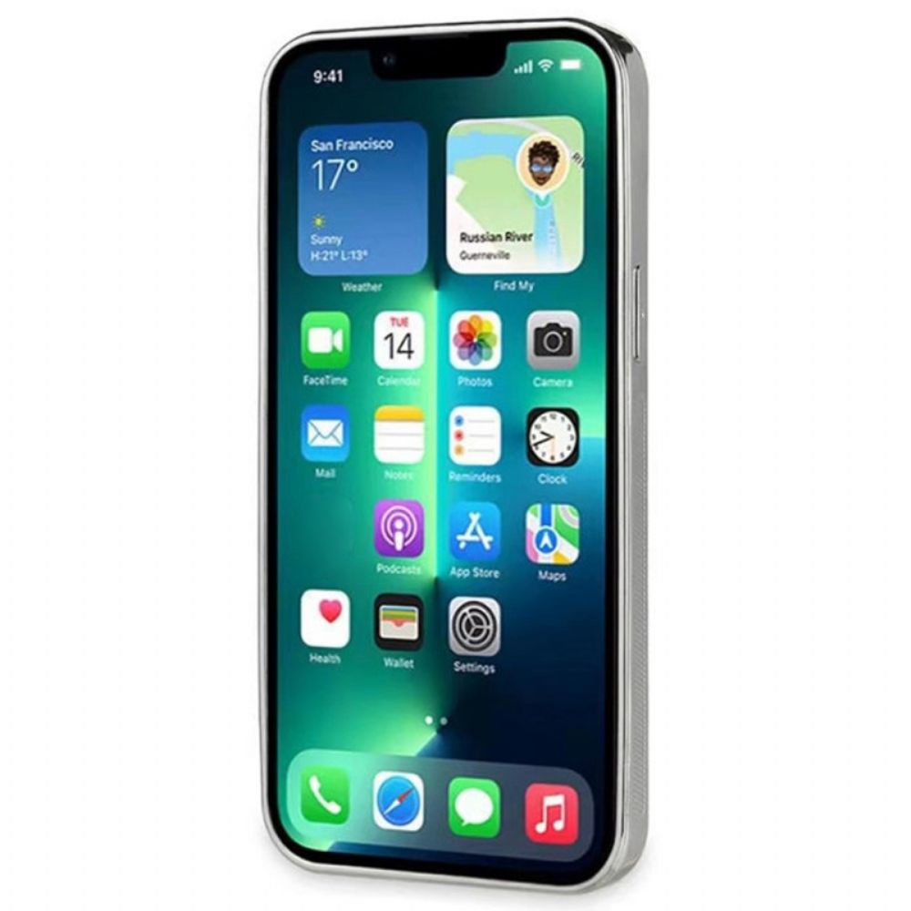 Hoesje voor iPhone 14 Krokodillenleer Met Steunriem