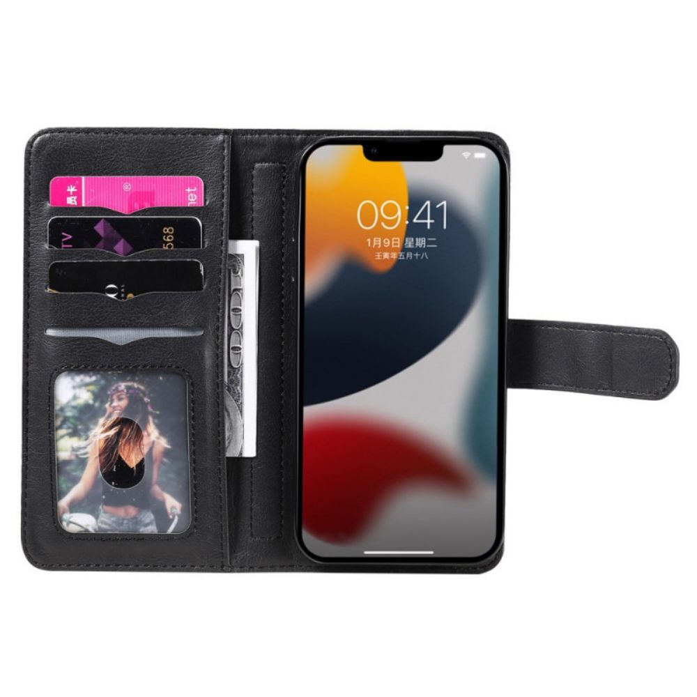 Leren Hoesje voor iPhone 14 10 Kaarthouder