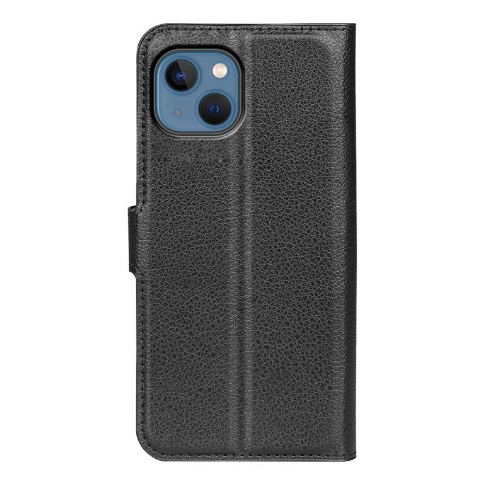 Leren Hoesje voor iPhone 14 Klassiek