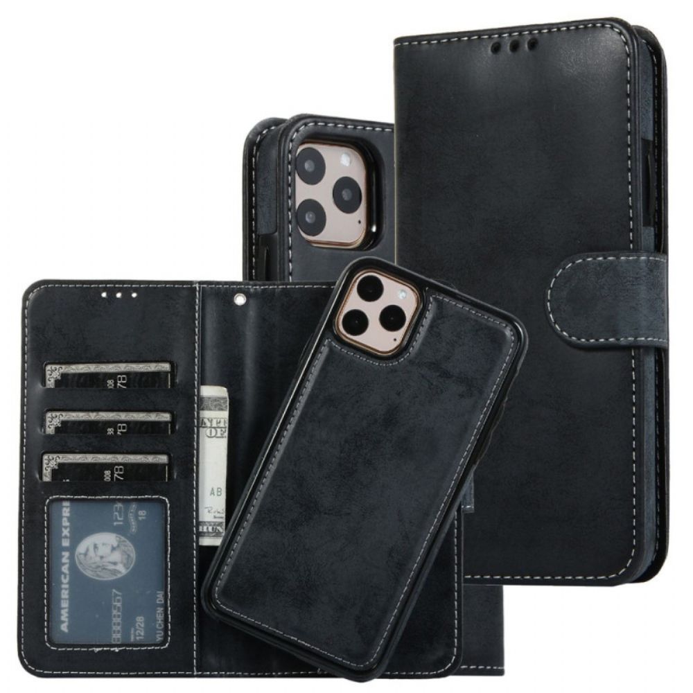 Telefoonhoesje Leren Hoesje voor iPhone 14 Afneembaar