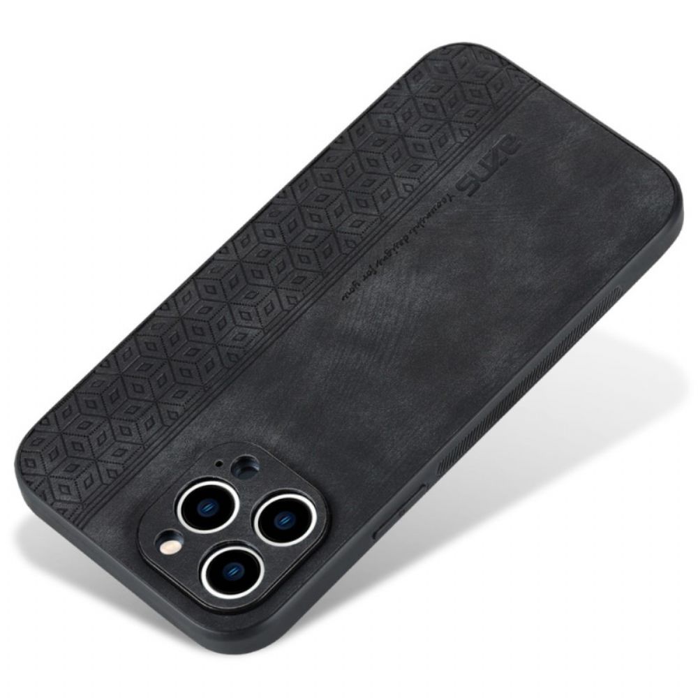 Telefoonhoesje voor iPhone 14 Azns Ledereffect