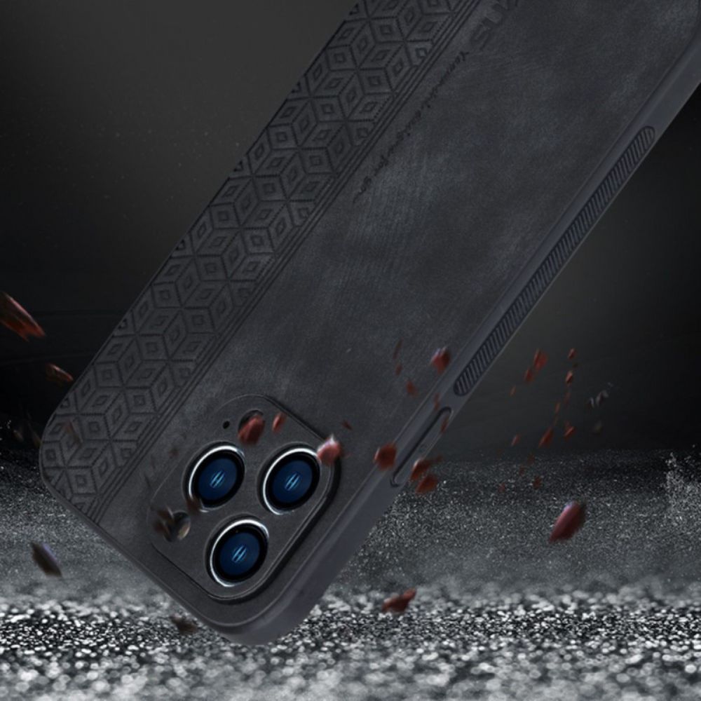 Telefoonhoesje voor iPhone 14 Azns Ledereffect