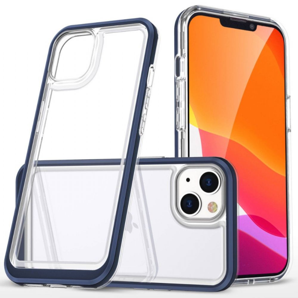 Telefoonhoesje voor iPhone 14 Kristalkleurige Randen