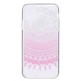 Telefoonhoesje voor iPhone 14 Transparante Gekleurde Mandala