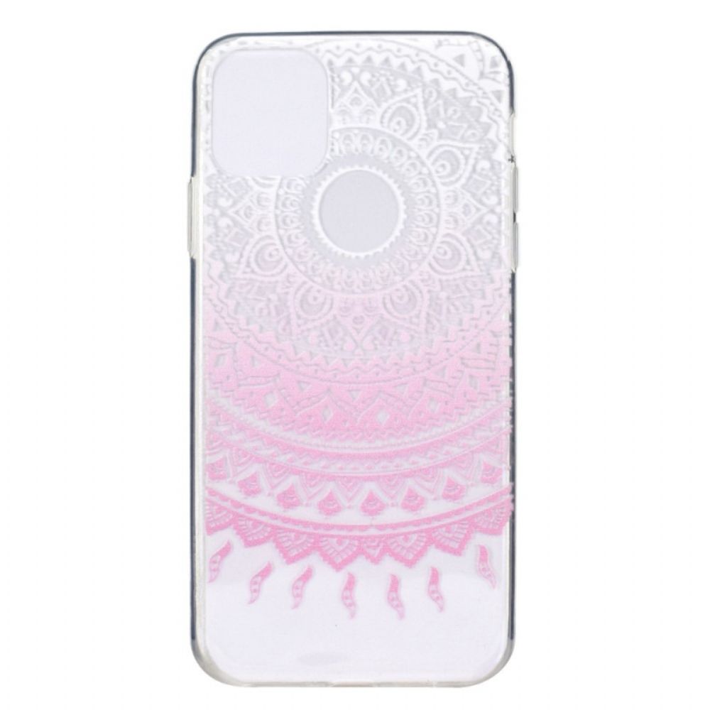 Telefoonhoesje voor iPhone 14 Transparante Gekleurde Mandala