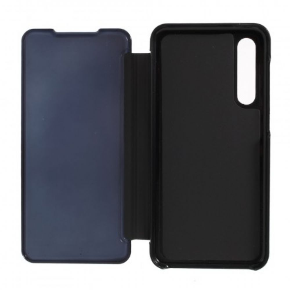 Bescherming Hoesje voor Xiaomi Mi 9 SE Spiegel En Leereffect