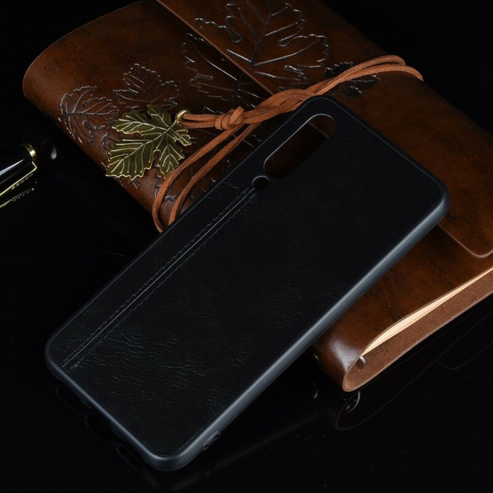 Hoesje voor Xiaomi Mi 9 SE Naad Leereffect