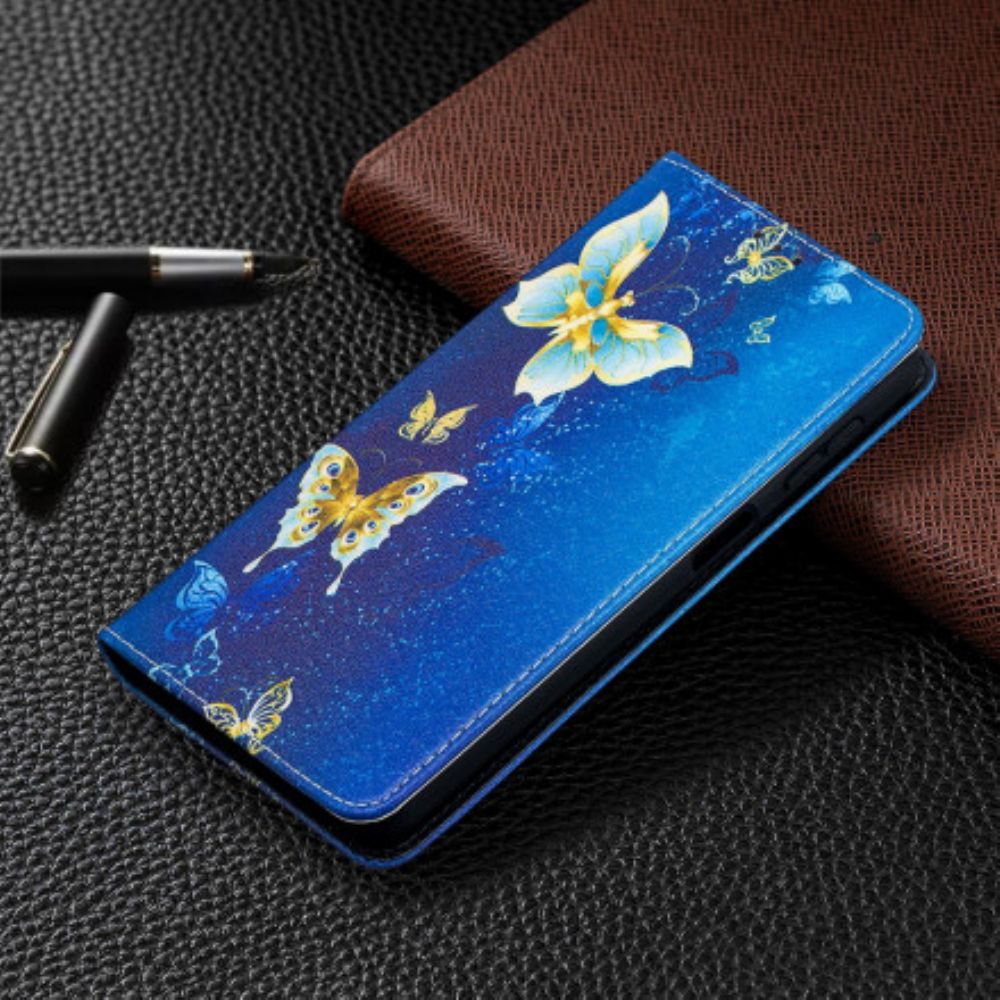 Bescherming Hoesje voor Samsung Galaxy A32 5G Folio-hoesje Kleurrijke Vlinders