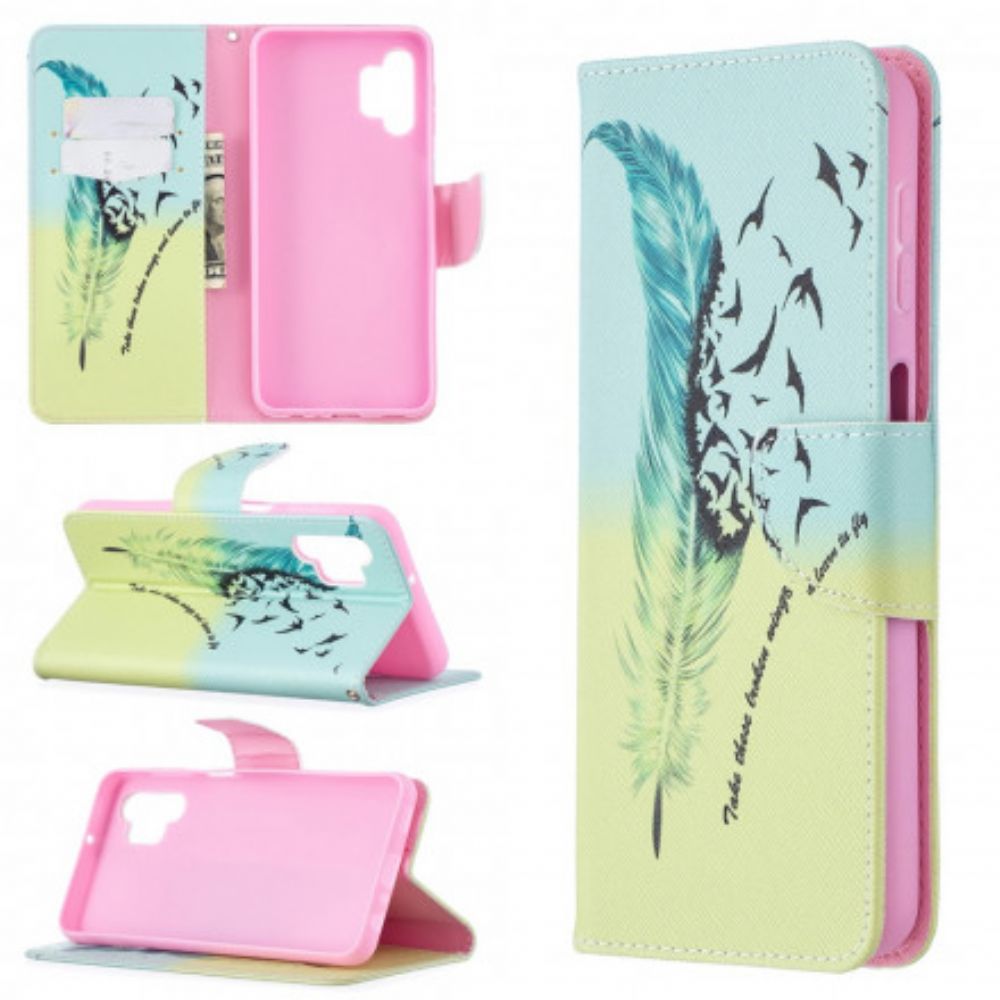 Flip Case voor Samsung Galaxy A32 5G Leren Vliegen