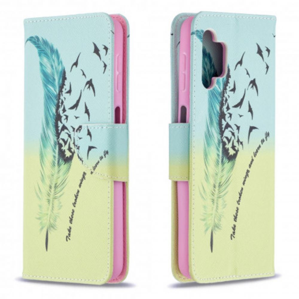 Flip Case voor Samsung Galaxy A32 5G Leren Vliegen