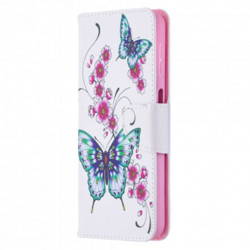 Folio-hoesje voor Samsung Galaxy A32 5G Aquarel Vlinders