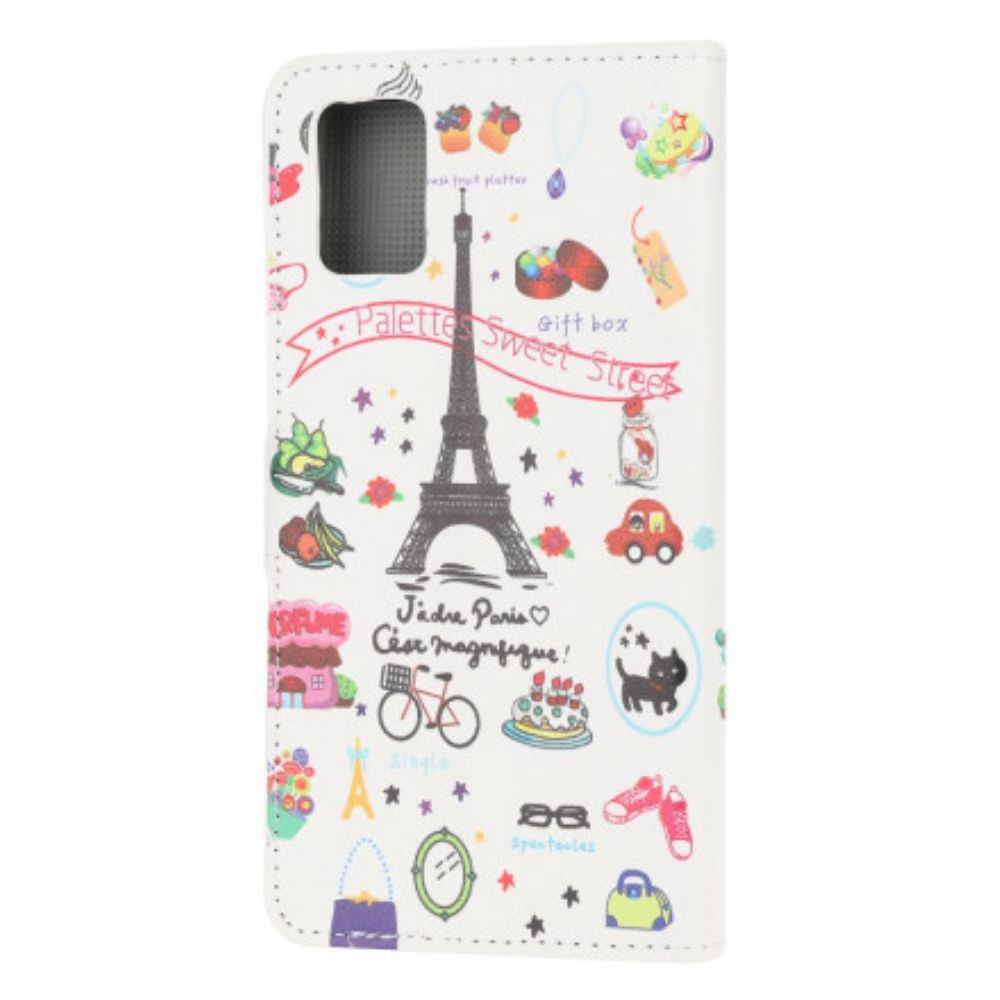 Folio-hoesje voor Samsung Galaxy A32 5G Ik Hou Van Parijs