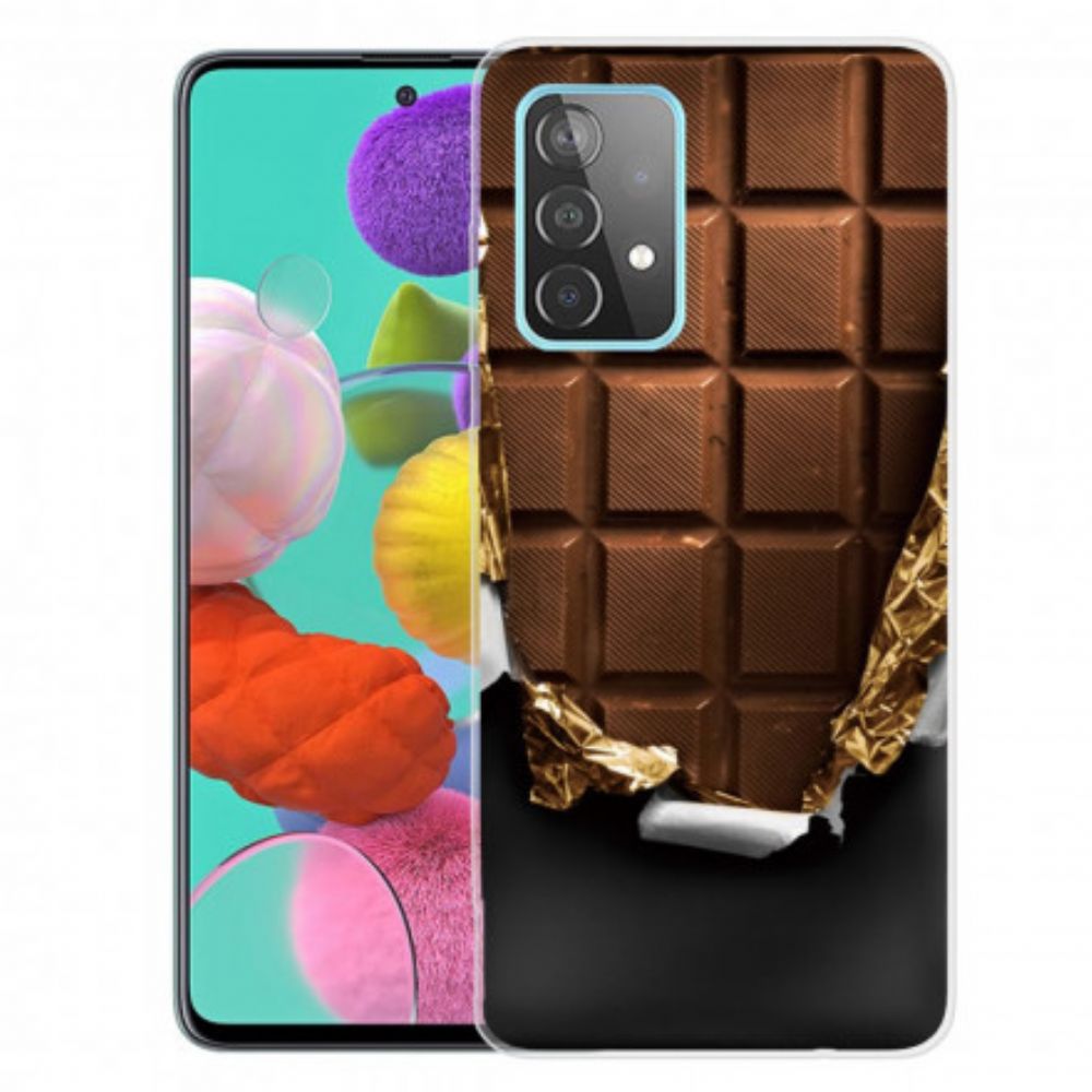 Hoesje voor Samsung Galaxy A32 5G Chocolade Flexibel