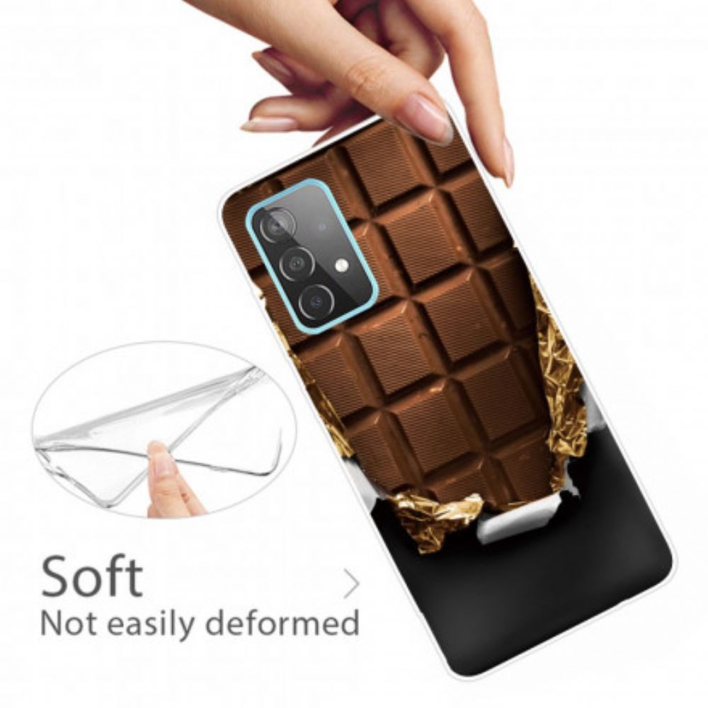Hoesje voor Samsung Galaxy A32 5G Chocolade Flexibel