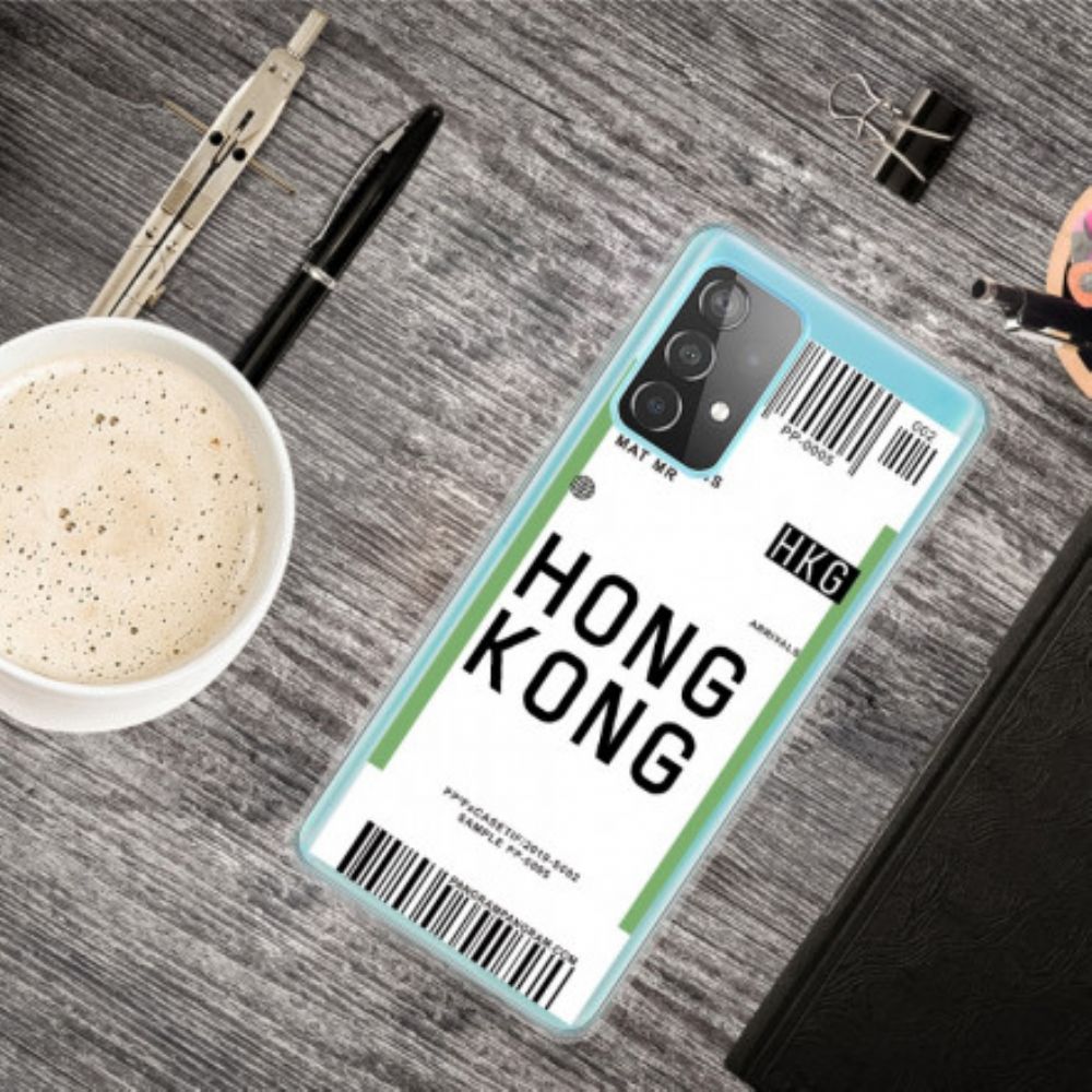 Hoesje voor Samsung Galaxy A32 5G Instapkaart Naar Hong Kong