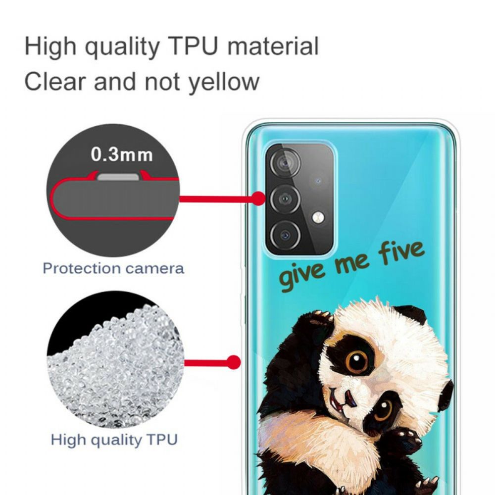 Hoesje voor Samsung Galaxy A32 5G Panda Geef Me Vijf