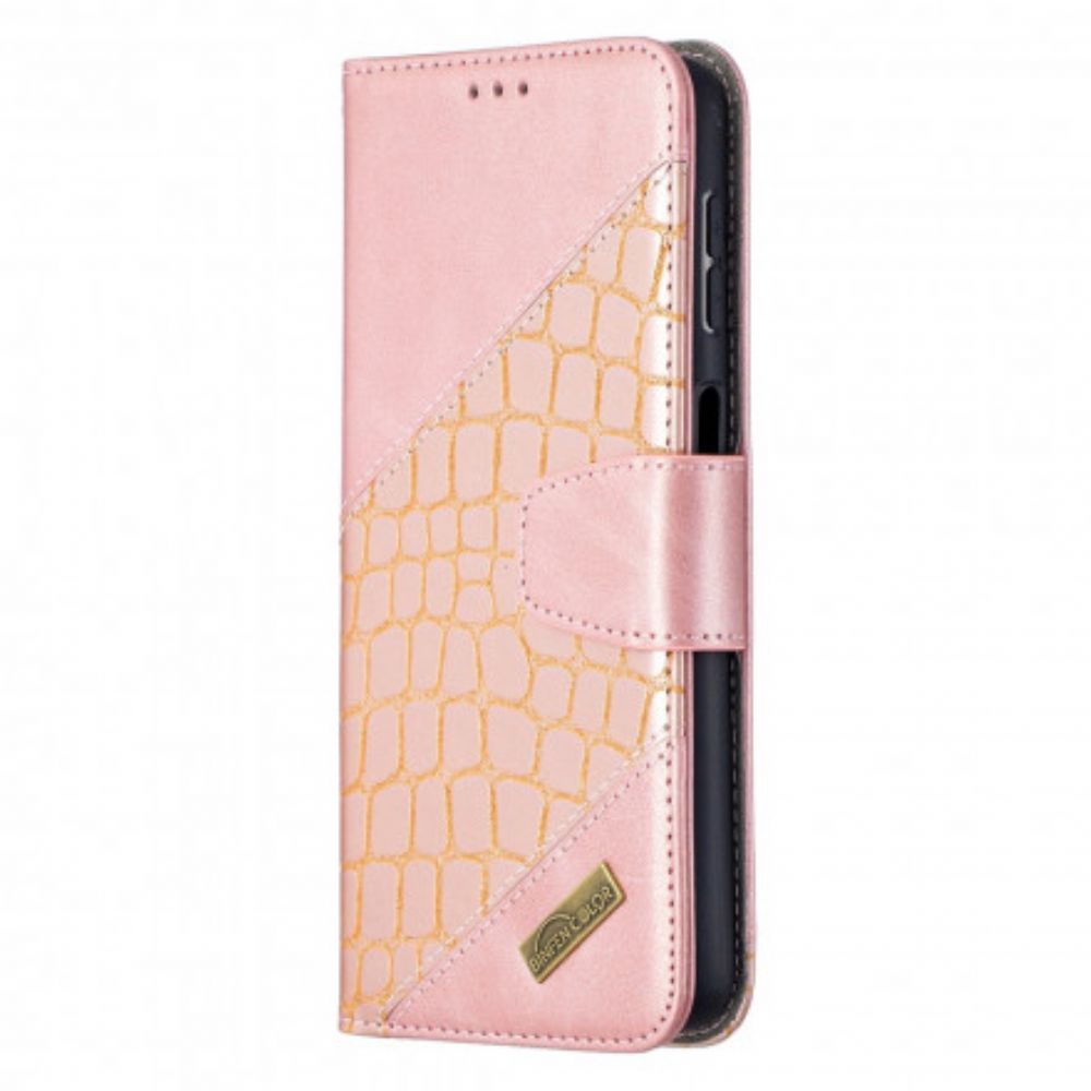 Leren Hoesje voor Samsung Galaxy A32 5G Klassieke Krokodillenleer
